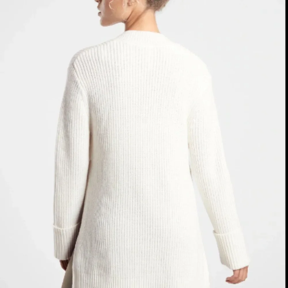 Athleta Shasta V Neck Wool Blend Knit Oversized Sweater XXS